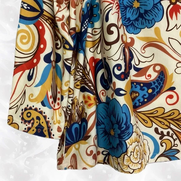 SAKURAFINA 🤎 Floral & Paisley Top.. p2p 26" L 30" - Picture 3 of 5